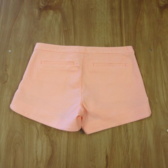 LILLY PULITZER  Adie Ruffle Pocket Stretch Shorts Sz 2 Peach Flamingo Orange NWT - Picture 11 of 16